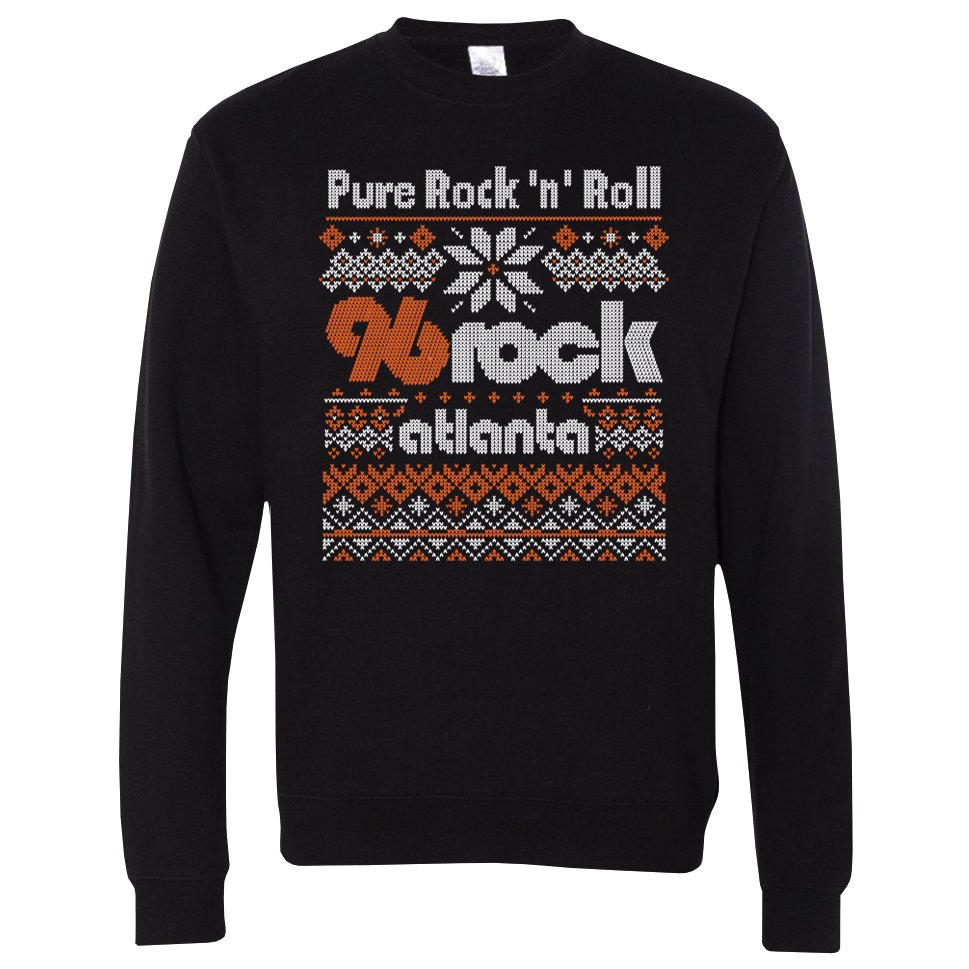 96 Rock Christmas Sweater - Black Cat MFG - Sweater