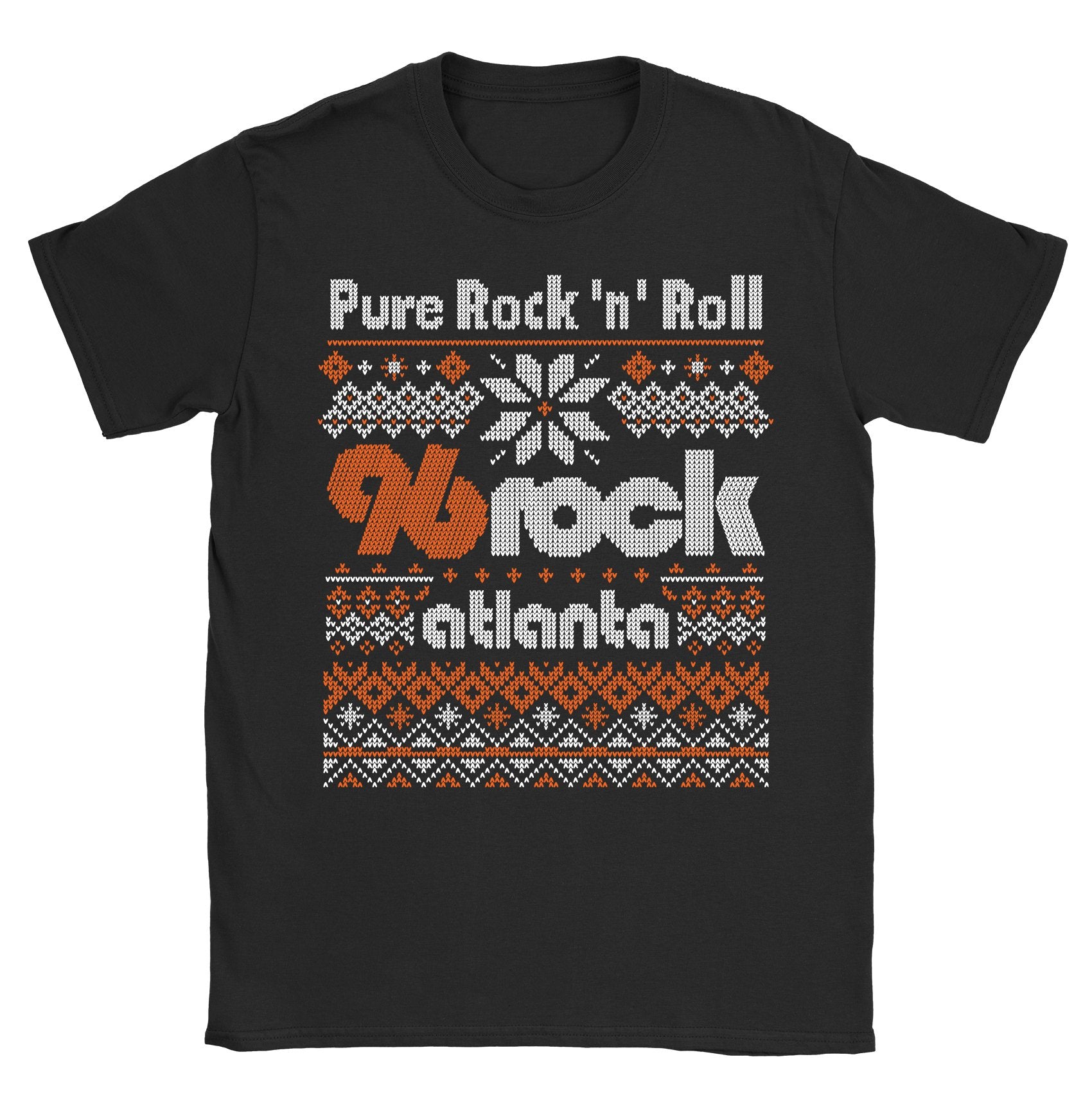 96 Rock Christmas Sweater Shirt - Black Cat MFG - T-Shirt