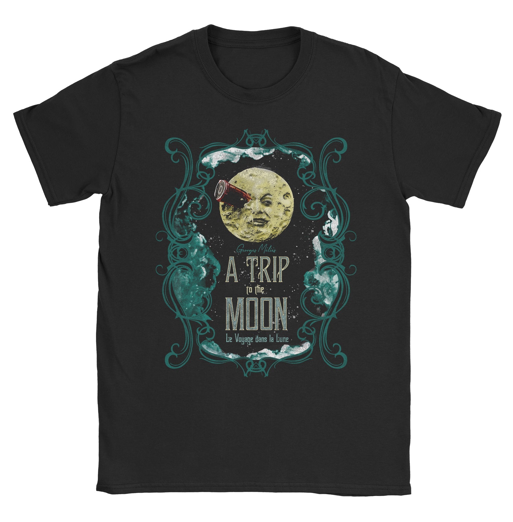 A Trip to the Moon - Black Cat MFG - T-Shirt