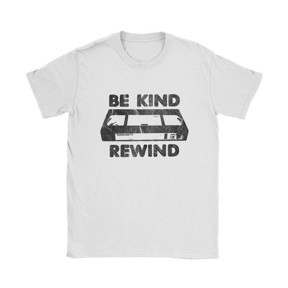 Be Kind Rewind T-Shirt - Black Cat MFG -