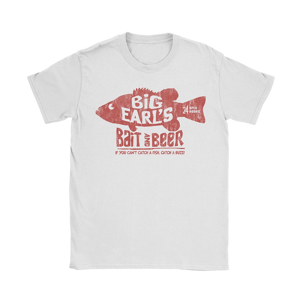 Big Earl's Bait and Beer T-Shirt - Black Cat MFG -