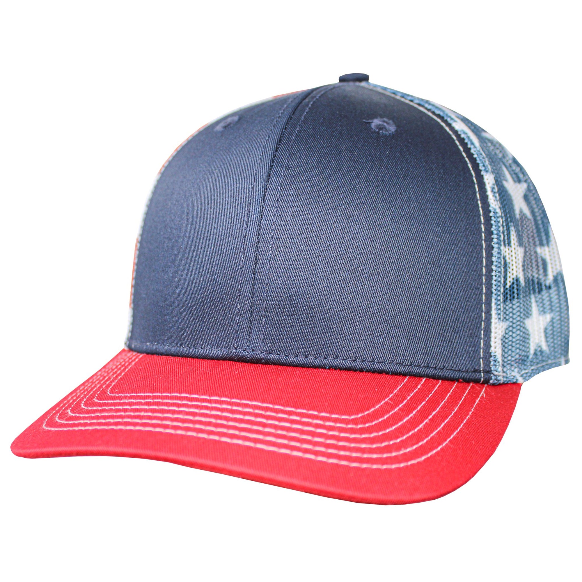 Blank Headwear - BC23 / 6 Panel Performance Trucker Cap - USA - Black Cat MFG - Hat