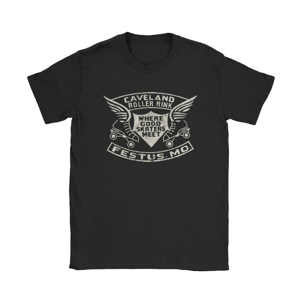Caveland Roller Rink T-Shirt - Black Cat MFG -