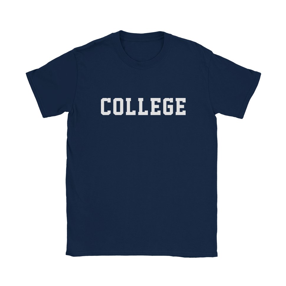College T-Shirt - Black Cat MFG -