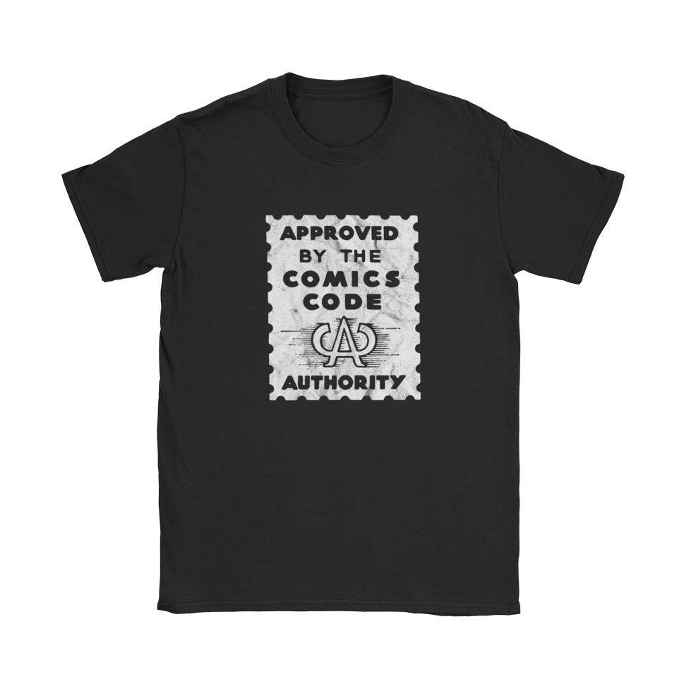 Comic Code T-Shirt - Black Cat MFG -
