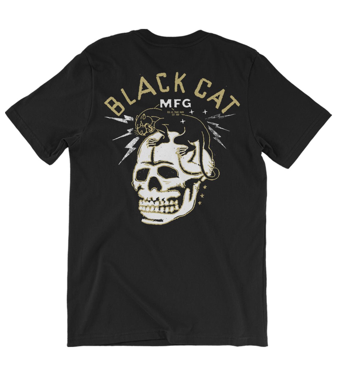 Death Cat T-Shirt - Black Cat MFG - T-Shirt