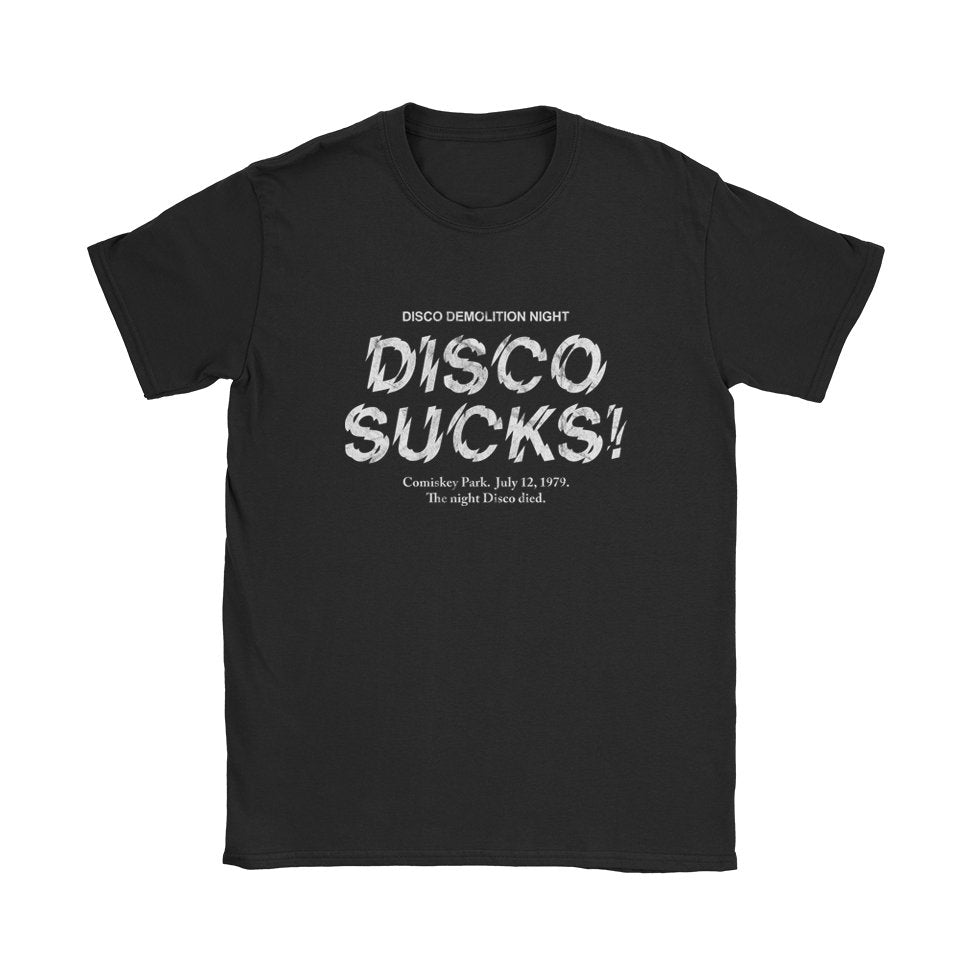 Disco Sucks T-Shirt - Black Cat MFG -