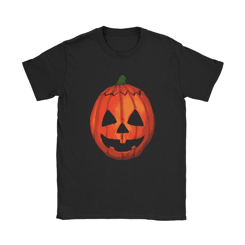 Halloween Pumpkin Mask T-Shirt - Black Cat MFG -