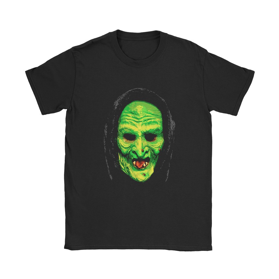 Halloween Witch Mask T-Shirt - Black Cat MFG -