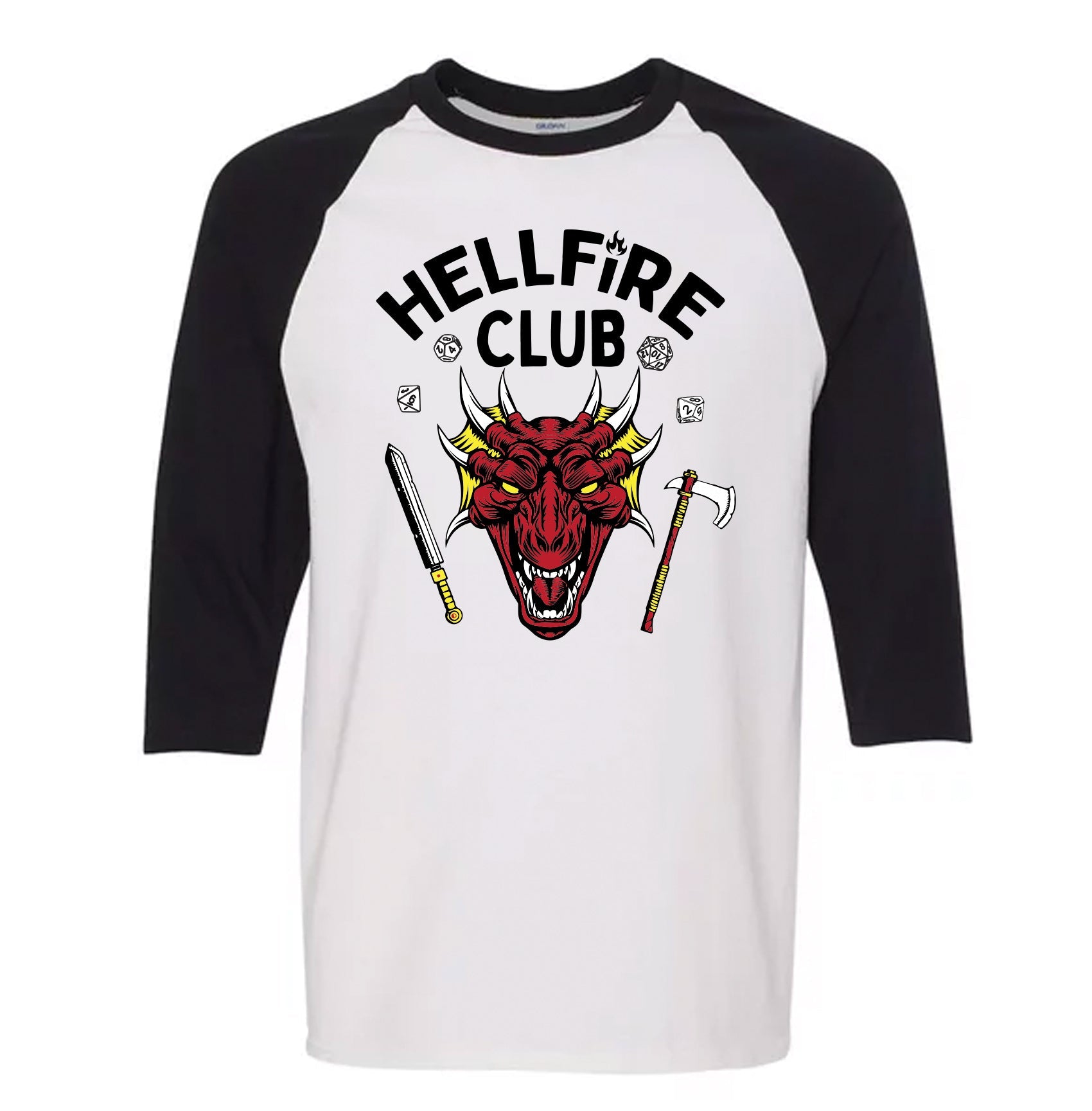 Hellfire Club Baseball Shirt - Black Cat MFG -