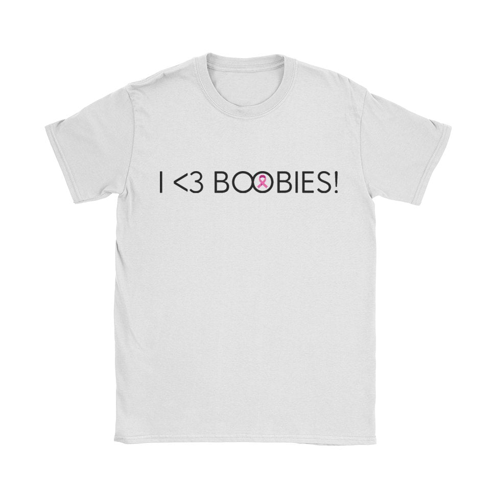 I <3 Boobies T-Shirt - Black Cat MFG -