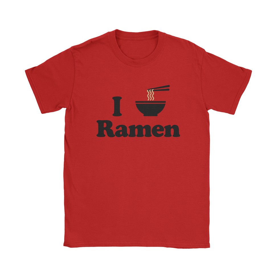 I Love Ramen T-Shirt - Black Cat MFG -
