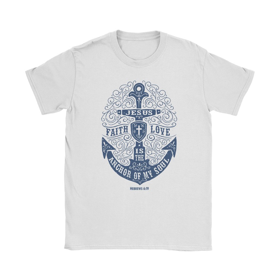 Jesus Anchor T-Shirt - Black Cat MFG -