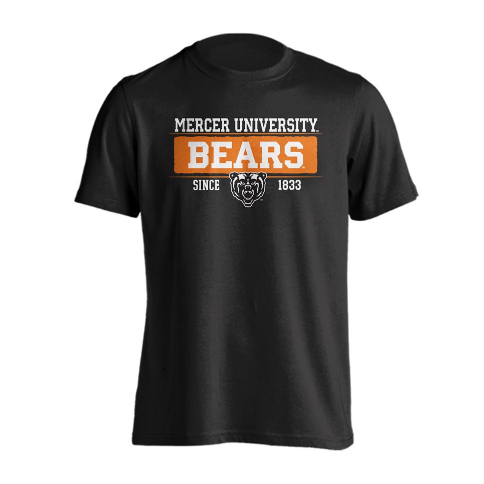 Mercer University Bears T-Shirt - Black Cat MFG -