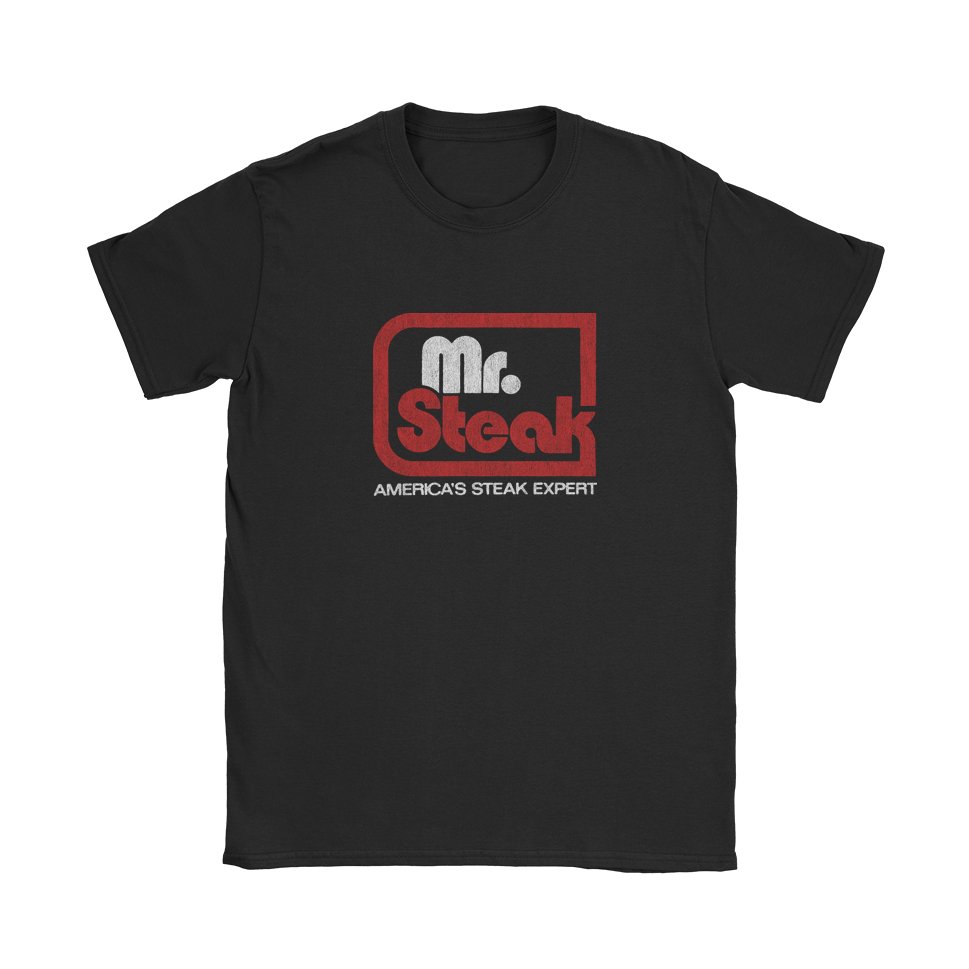 Mr. Steak T-Shirt - Black Cat MFG -