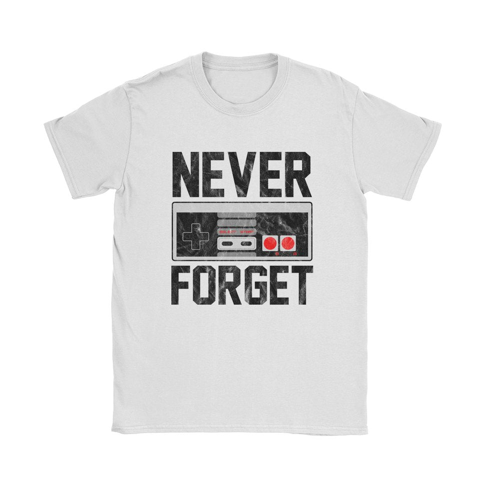 Never Forget NES T-Shirt - Black Cat MFG -