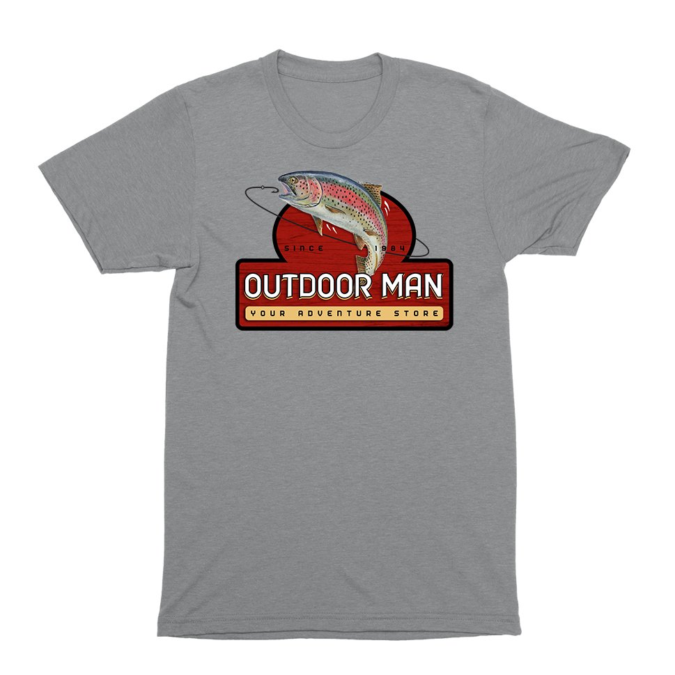 Outdoor Man T-Shirt - Black Cat MFG -
