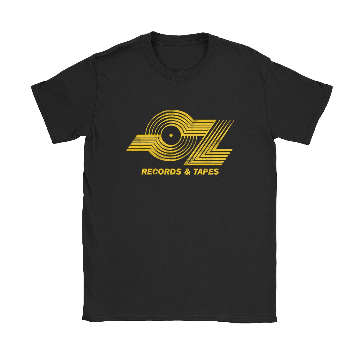 OZ Records & Tapes - Black Cat MFG - T-Shirt