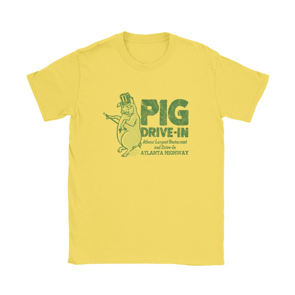 Pig Drive-In T-Shirt - Black Cat MFG -