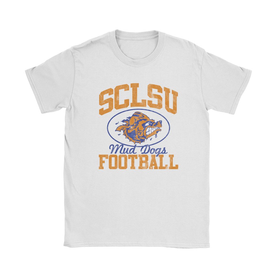 SCLSU Mud Dogs Football T-Shirt - Black Cat MFG -