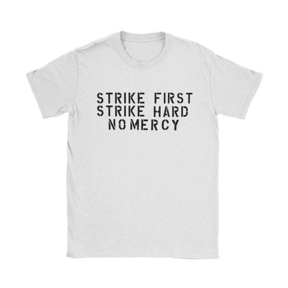 Strike First T-Shirt - Black Cat MFG -