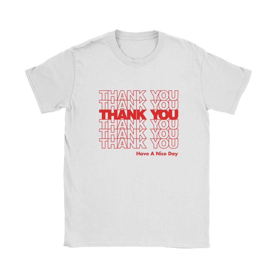 Thank You T-Shirt - Black Cat MFG -