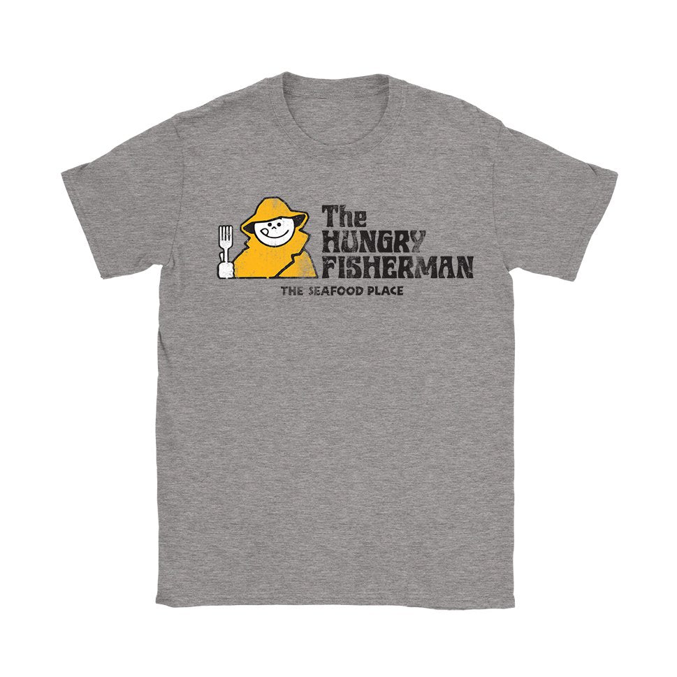 The Hungry Fisherman T-Shirt - Black Cat MFG -