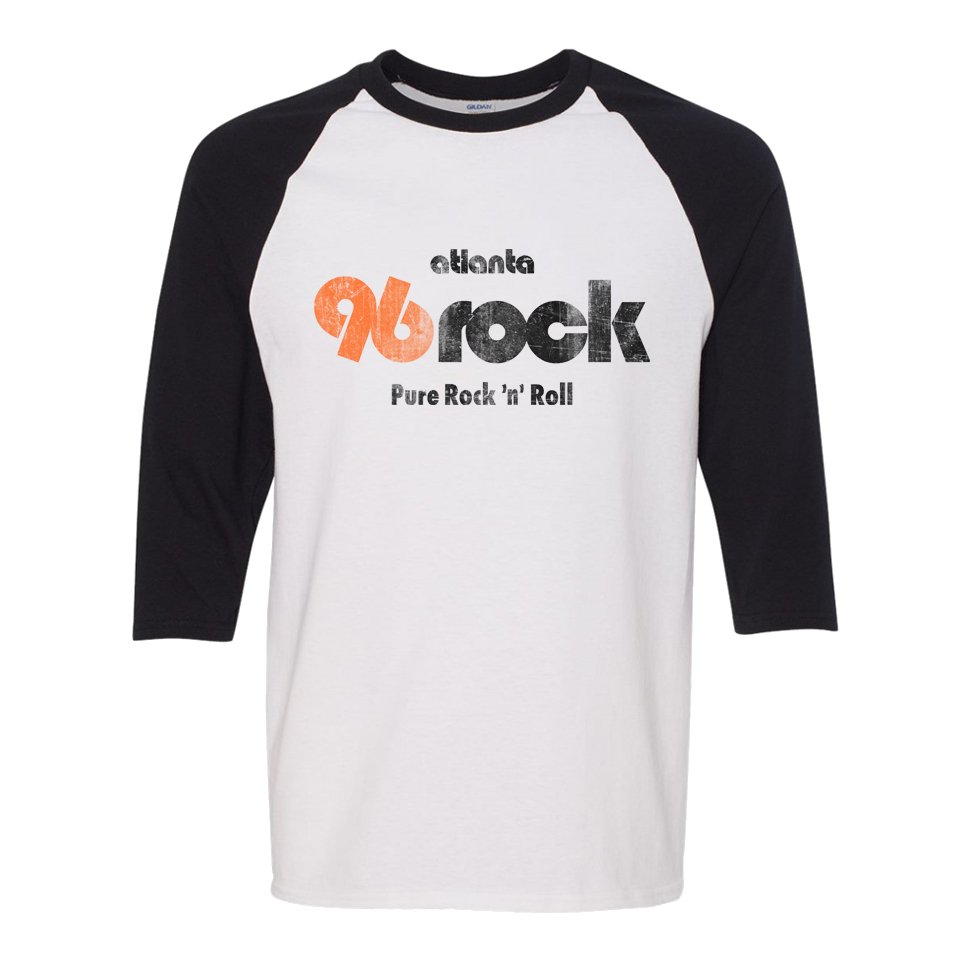 Vintage 96 Rock Raglan Baseball Shirt - Black Cat MFG -